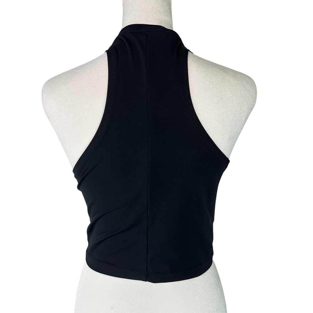 Nike Dri-Fit Pro Black Cropped Tank Size Medium - Picture 4 of 7